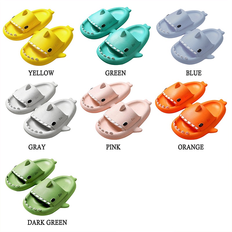 Dép Đi Biển Đế Mềm Chống Trượt Hình Cá Mập Dễ Thương Cho Bé timetunnel