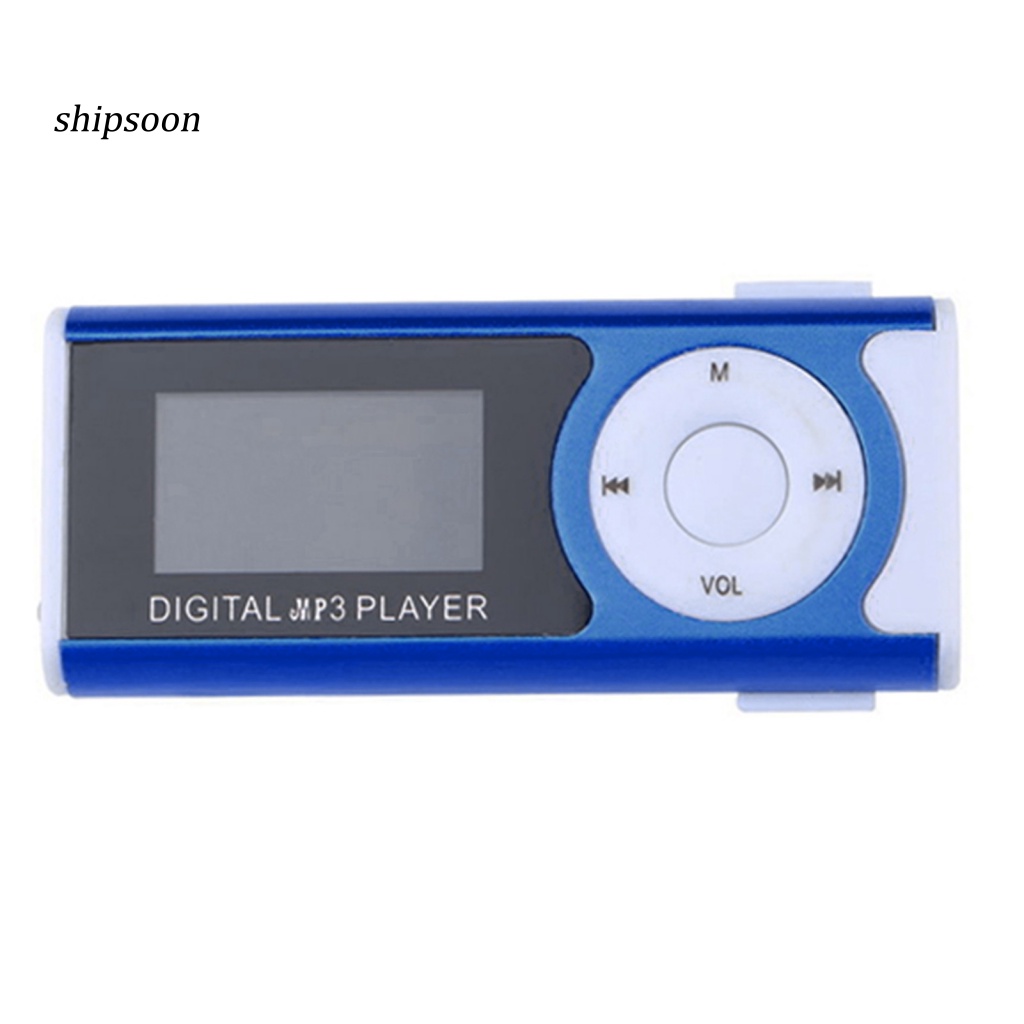 Máy Nghe Nhạc Mp3 Mini Màn Hình LCD 1.3 inch Hỗ Trợ Thẻ Nhớ 16GB
