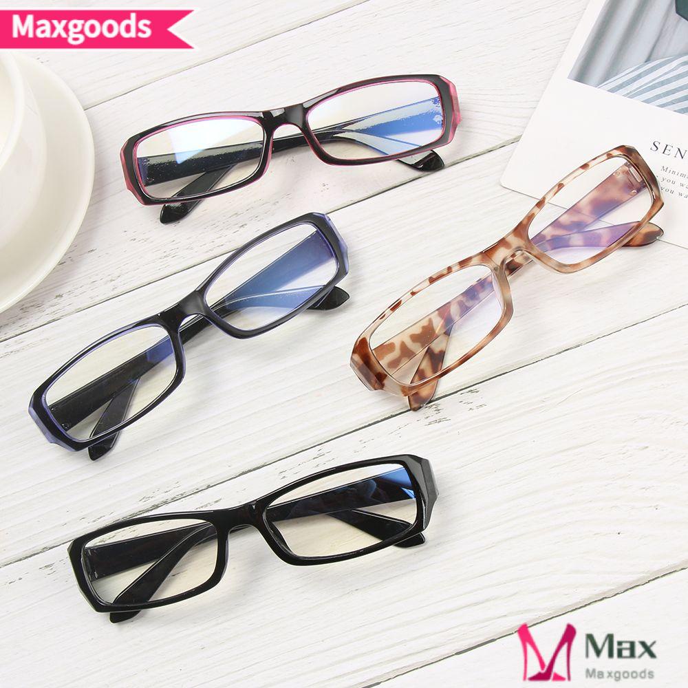 MAXG Kính Mát Gọng Nhựa PC Họa Tiết Da Báo Chống Tia Sáng Xanh