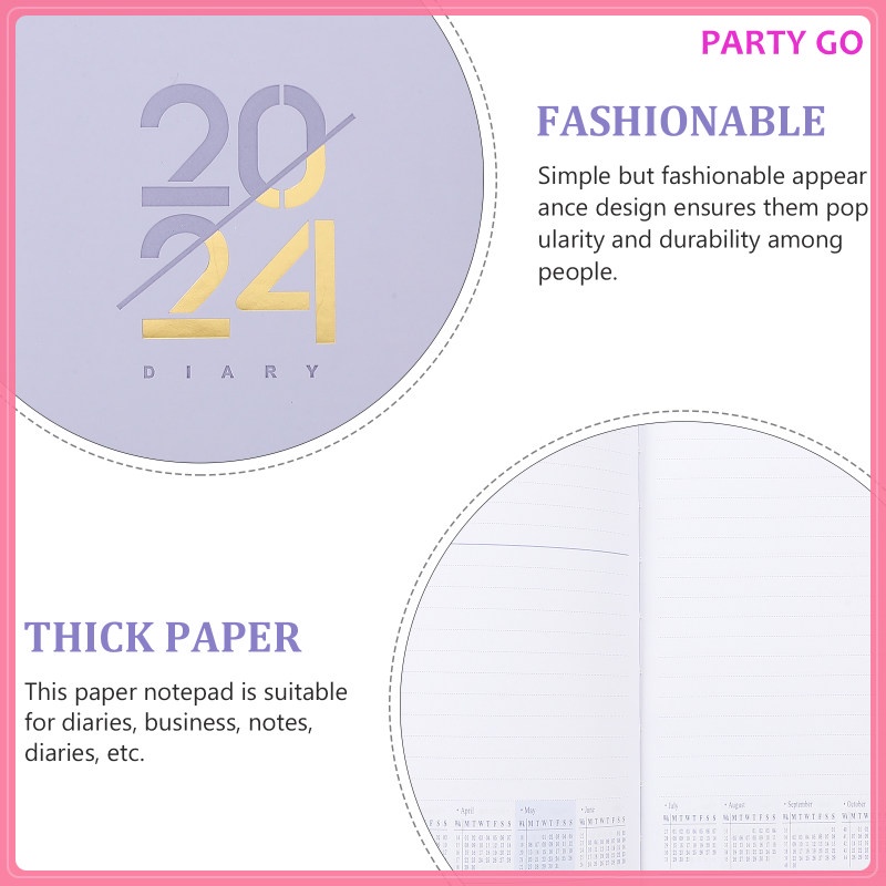 Sổ Tay 2024 Agenda Bìa Mềm Tiện Dụng Cho Học Sinh