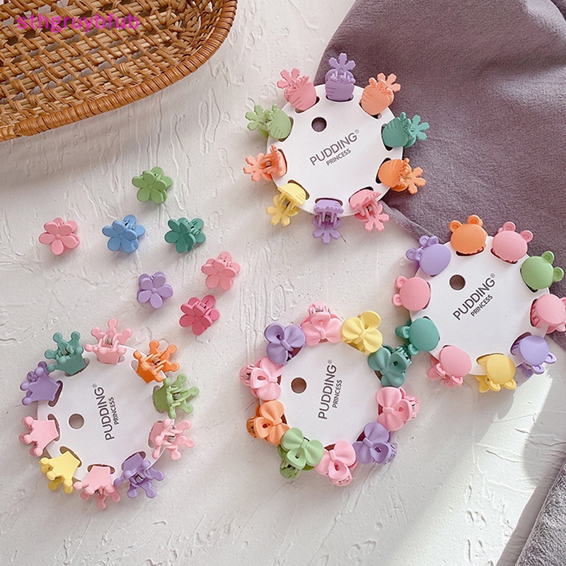 Set 10 Kẹp Tóc Hình Ngôi Sao / Bông Hoa / Chuột Mickey Dễ Thương Cho Bé Gái
