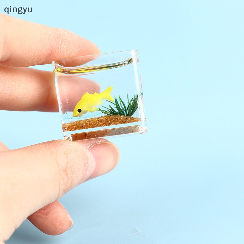 Mô Hình Cá Vàng Mini Bằng Nhựa Resin Trong Suốt DIY Trang Trí Nhà Búp Bê