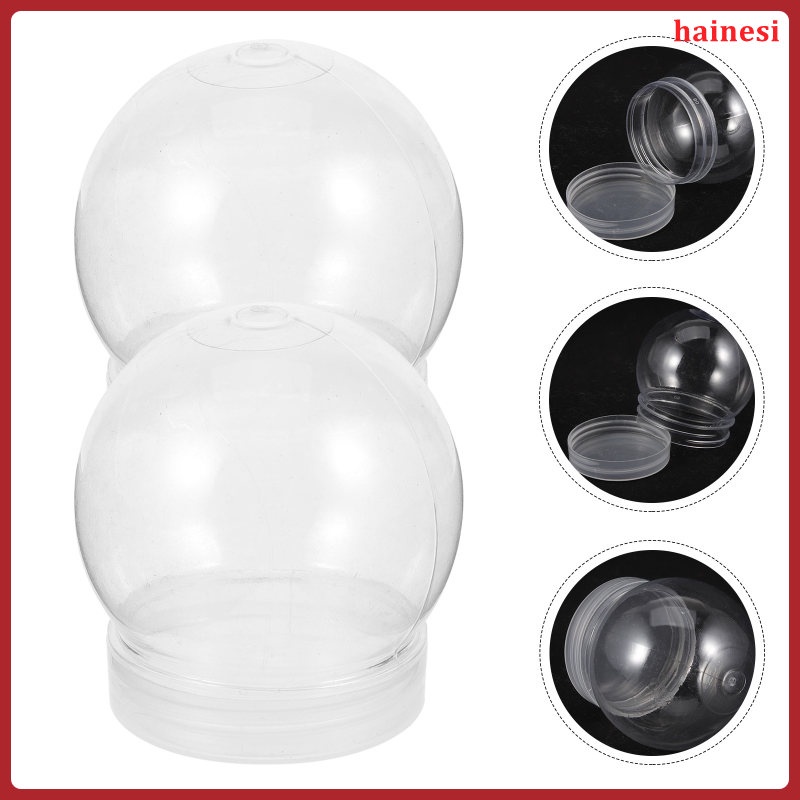 Set 10 Hũ Tuyết Trong Suốt Có Chuông Và Bóng Đèn Mini Tự Làm Cho Bé