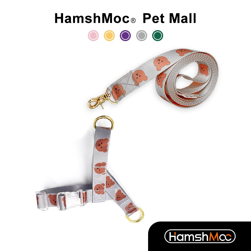 HamshMoc Bộ Dây Dắt Chó Đi Dạo Mềm Mại Bền Bỉ Có Thể Điều Chỉnh Và Dây Kéo Tháo Gỡ Nhanh Cỡ Nhỏ / Vừa / Nhỏ
