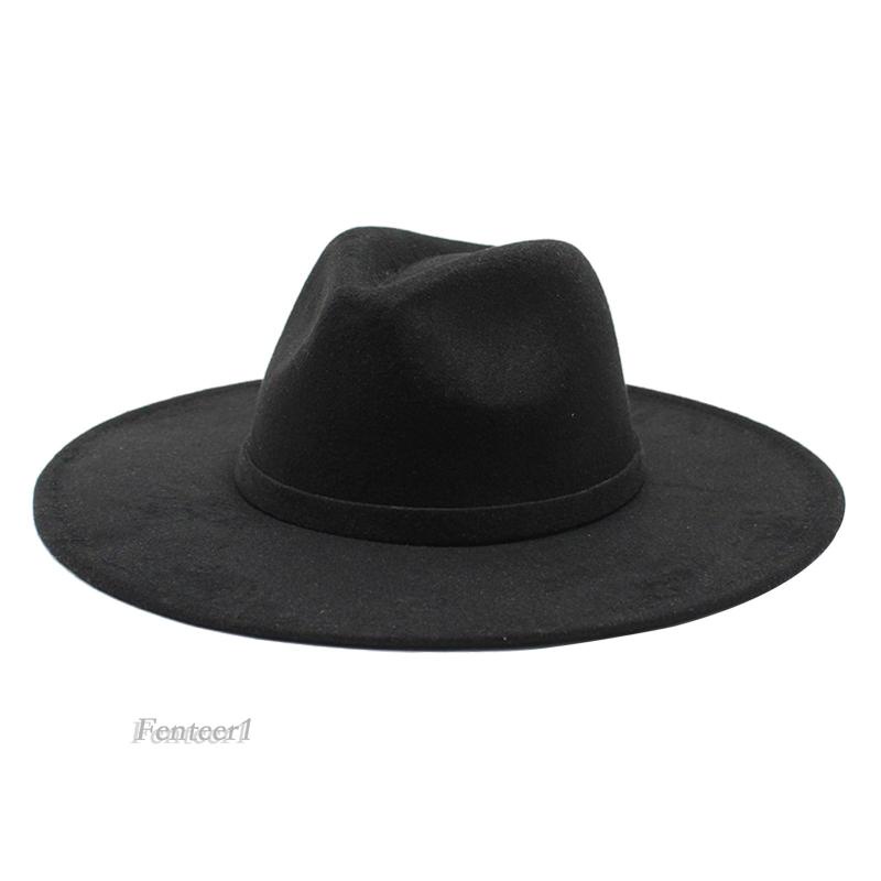 [Fenteer1] Mũ Jazz Câu Cá Vành Rộng Cho Nữ