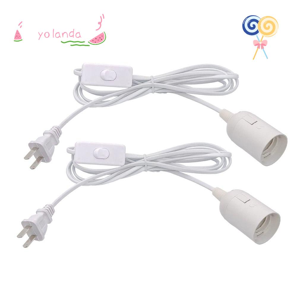 Bộ 2 Chuôi Đèn Treo Màu Trắng Dùng Cố Định Dây Cáp