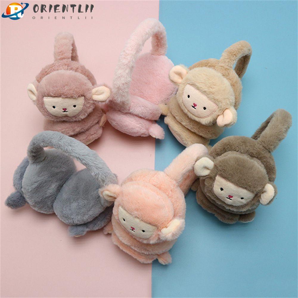 Chụp Tai Giữ Ấm Hình Chú Khỉ Dễ Thương Ốp