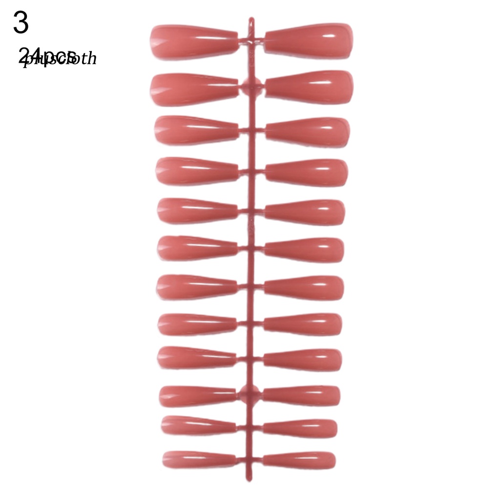 1 Bộ Móng Tay Giả Che Phủ Toàn Diện Đầu Dẹt Cho Nữ