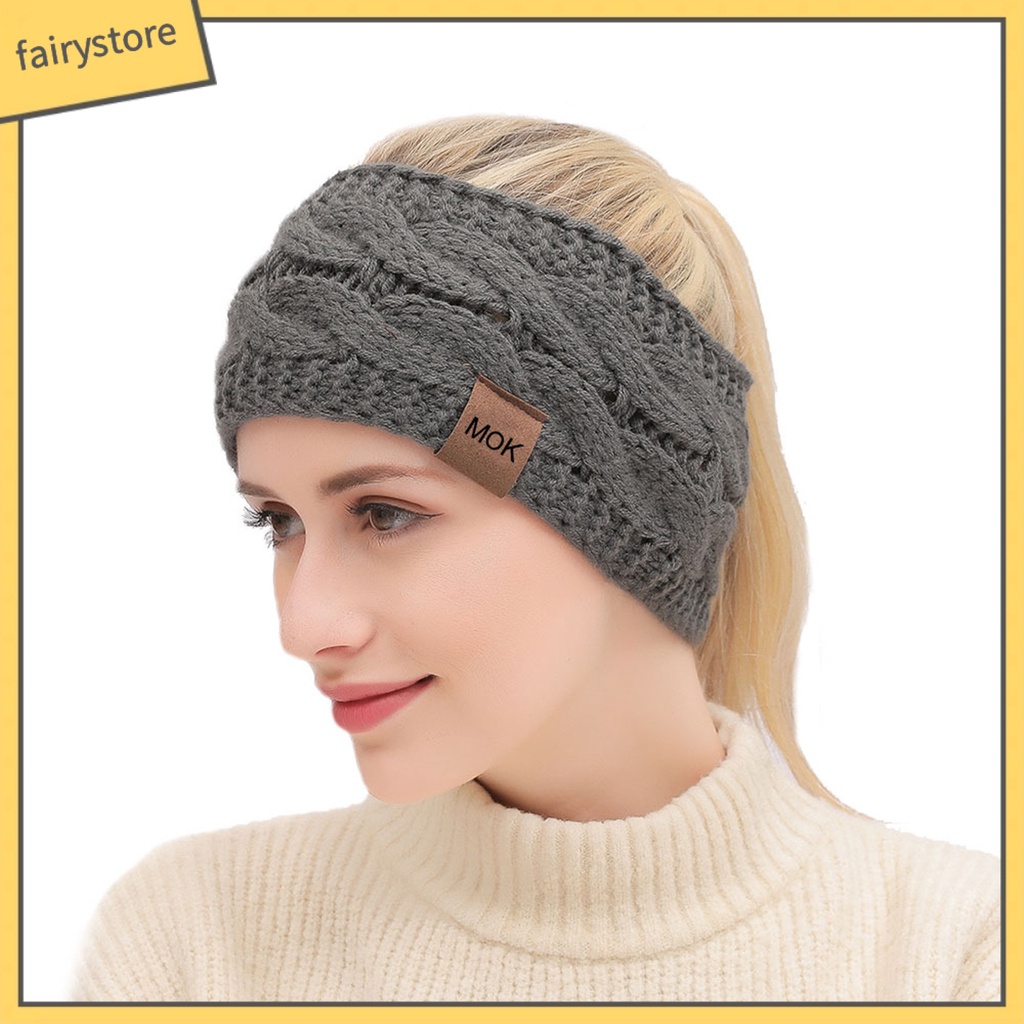 Băng Đô Len Mềm Mại Giữ Ấm Dành Cho Nữ