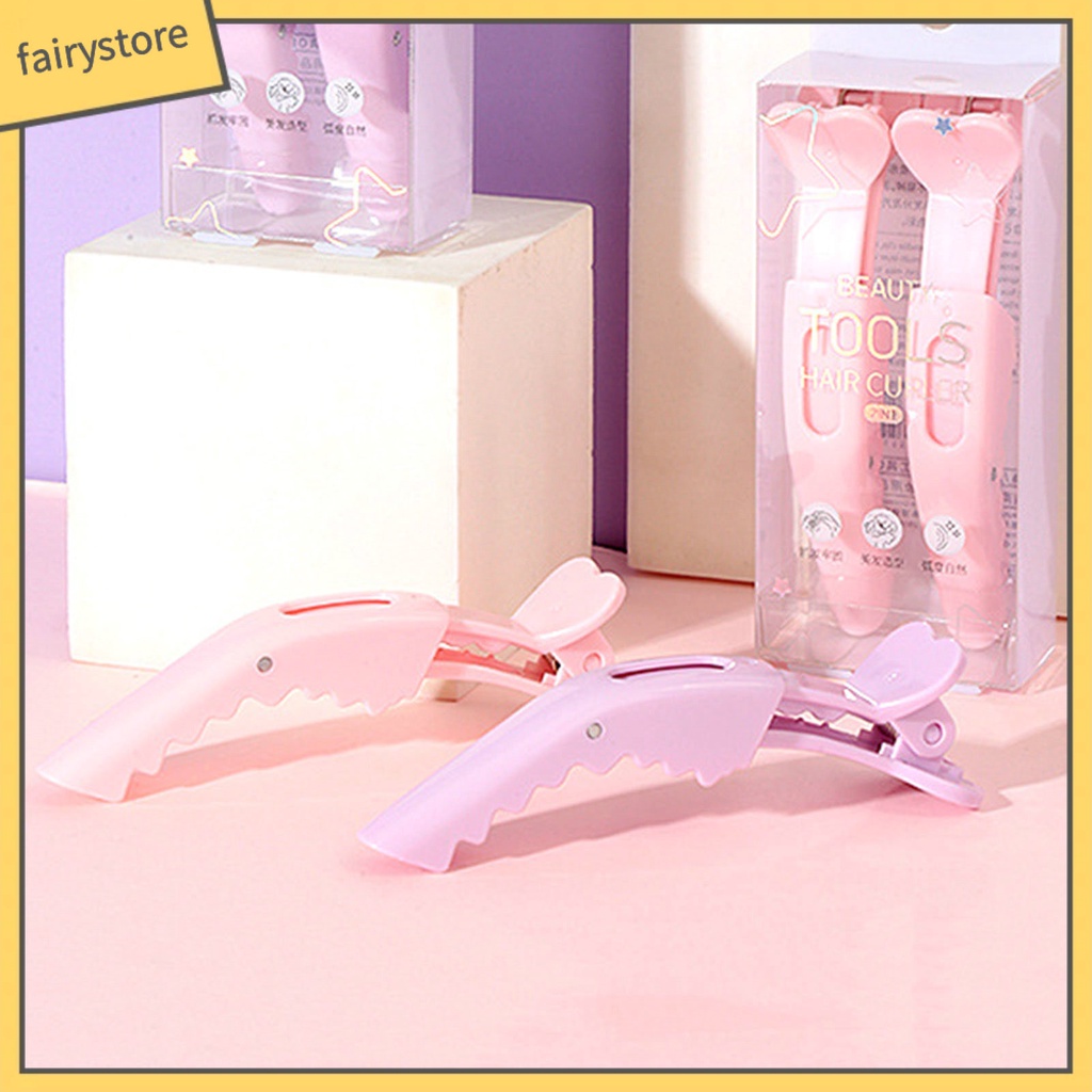 Set 2 Kẹp Tóc Răng Thưa Chống Trượt Màu Sắc Kẹo Ngọt Tạo Kiểu Tóc Dành Cho Salon