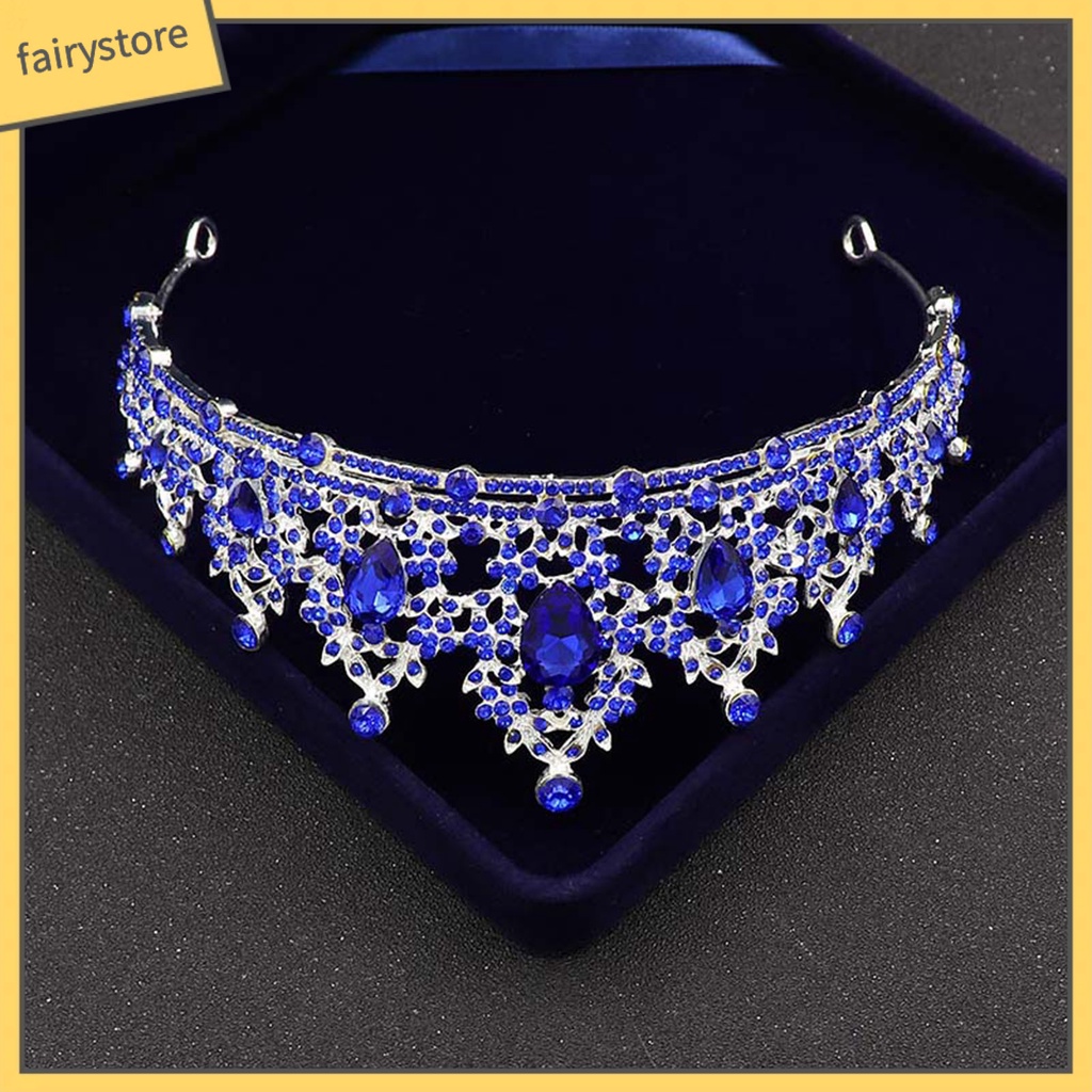 Vương Miện Cài Tóc Đính Đá Sang Trọng Cho Cô Dâu