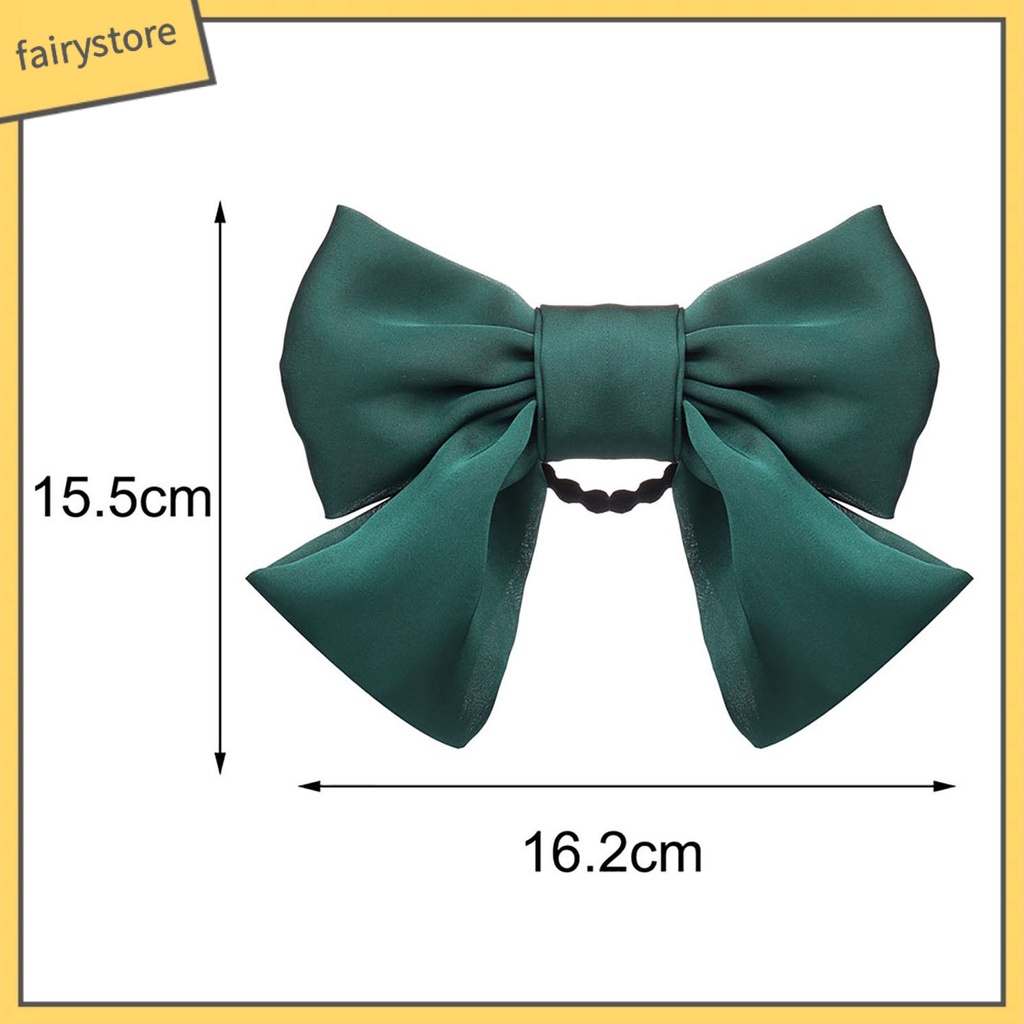 Kẹp Tóc Hình Nơ Co Giãn Màu Sắc Đơn Giản Cho Bé