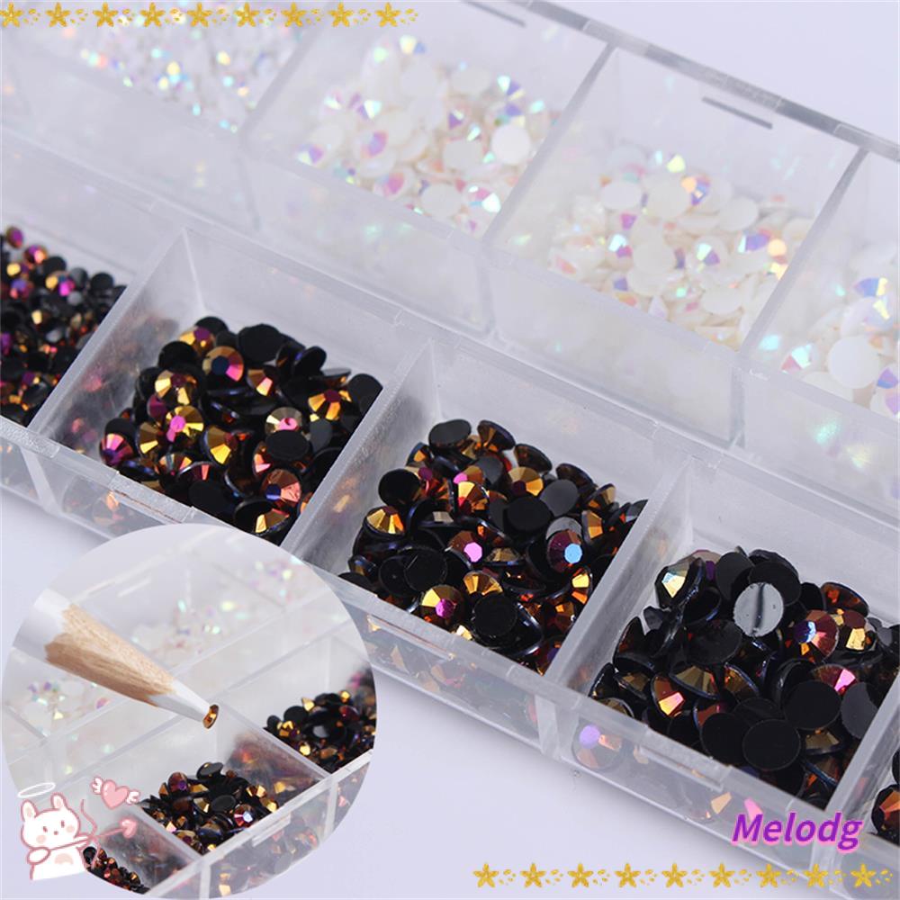 Phụ Kiện Trang Trí Móng Tay Hình MELODG Dễ Thương|Bút Chấm Bi Trắng Đen Hỗn Hợp DIY Cho Nữ