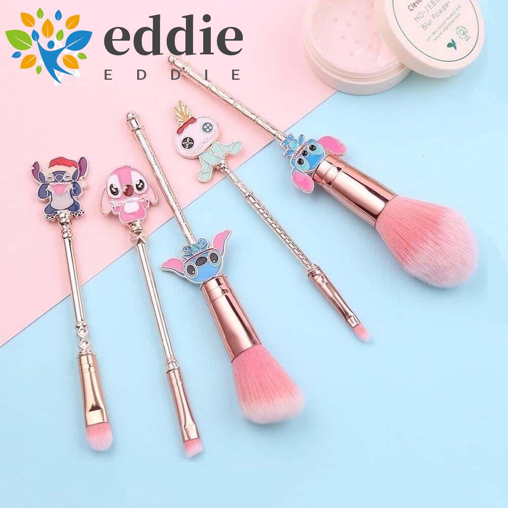 Bộ 5 Cọ Trang Điểm Mềm Mại In Hình Stitch Đáng Yêu 26Eddie