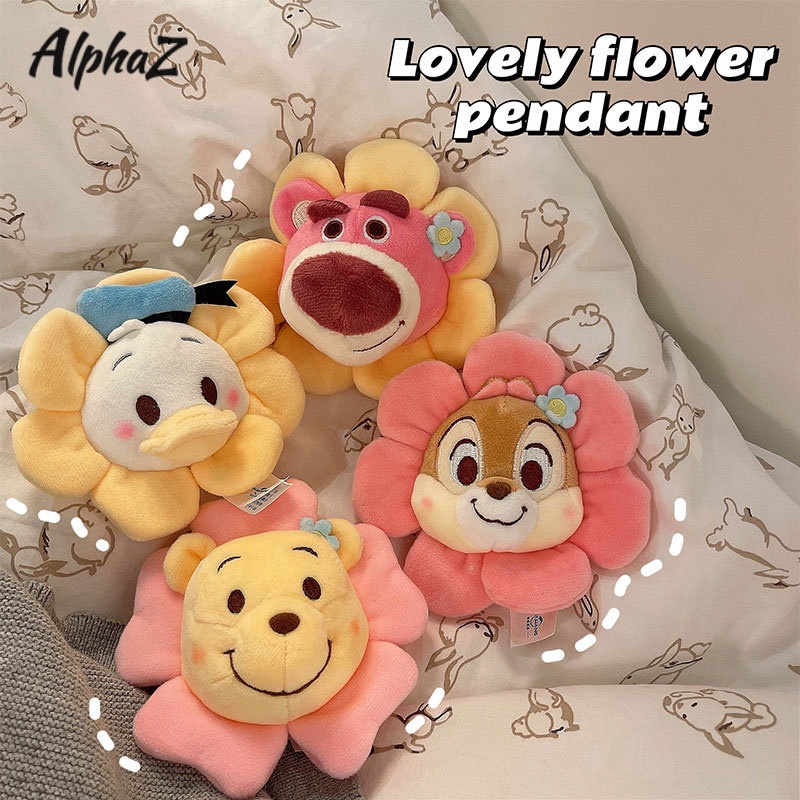 DISNEY Alphaz Móc Chìa Khóa Hình Gấu Dâu Tây / Gấu Pooh / Vịt Donald Dễ Thương Đa Năng [Có Chuông]