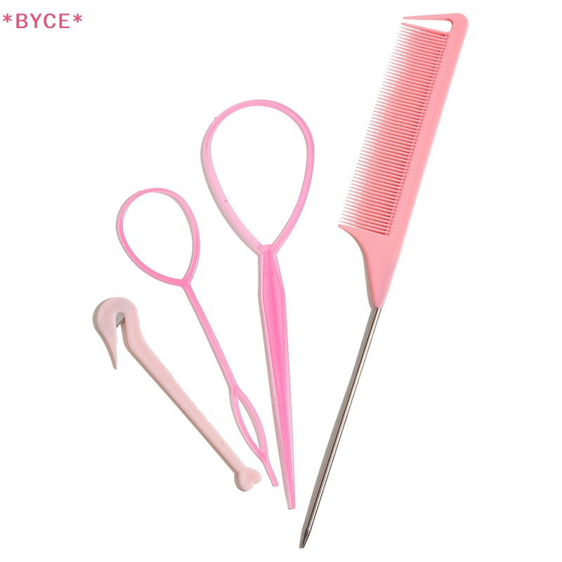 Bộ 4 Lược Tạo Kiểu Tóc Tết Bím Co Giãn Phong Cách Pháp