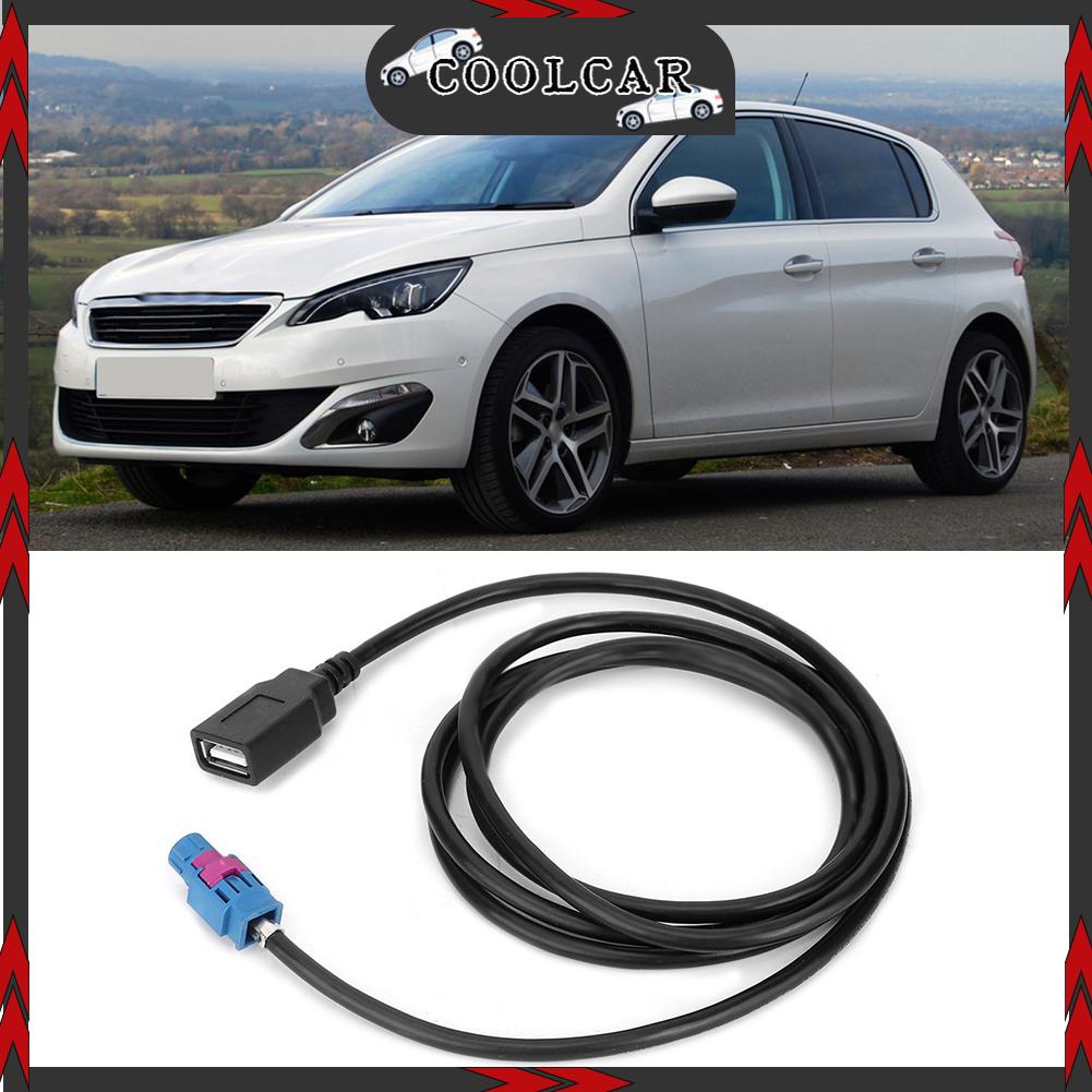 Dây cáp chuyển đổi giao diện USB dùng trên xe hơi - Cáp USB Màn hình điều khiển máy chủ phù hợp với Peugeot 308 308s 408 Citroen RCC - CoolCar