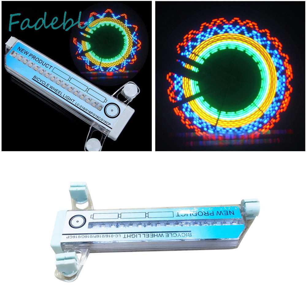 Set 2 Đèn Led 32 Bóng Nhiều Màu Sắc Gắn Căm Xe Đạp Leo Núi