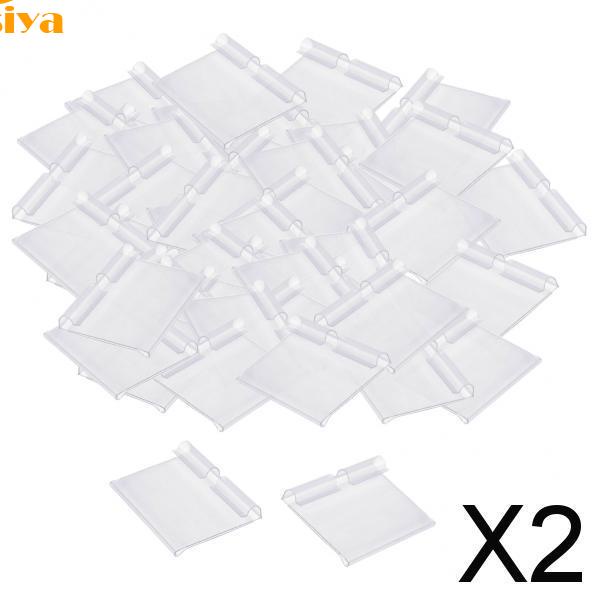 [Bresiya] Bộ 2 Giá Đỡ Nhãn Màu Trong Suốt Kích Thước 60x42mm
