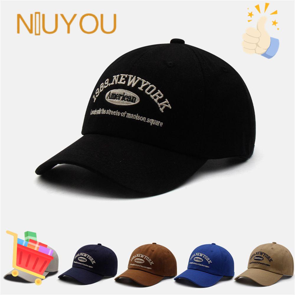 Mũ Lưỡi Trai Cotton Thêu Chữ Thời Trang Cho Nam Nữ