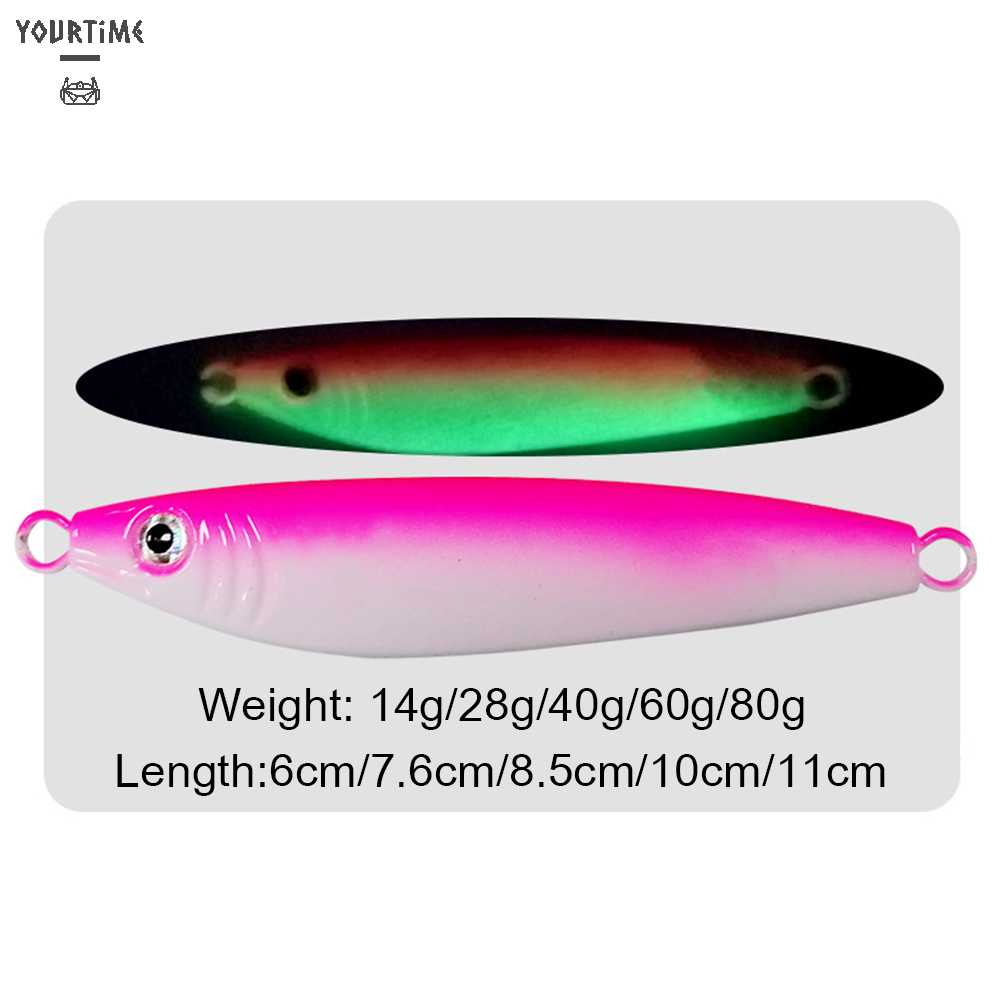 Mồi Câu Cá Phát Sáng Trọng Lượng 14g / 28g / 40g / 60g / 80g