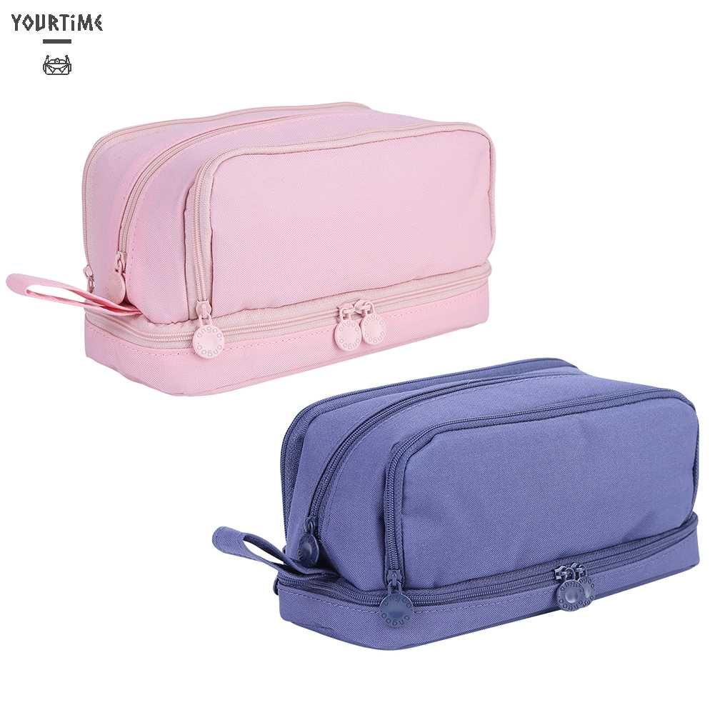 Túi Đựng Mỹ Phẩm Hai Lớp Có Móc Treo Tiện Lợi Dành Cho Nữ