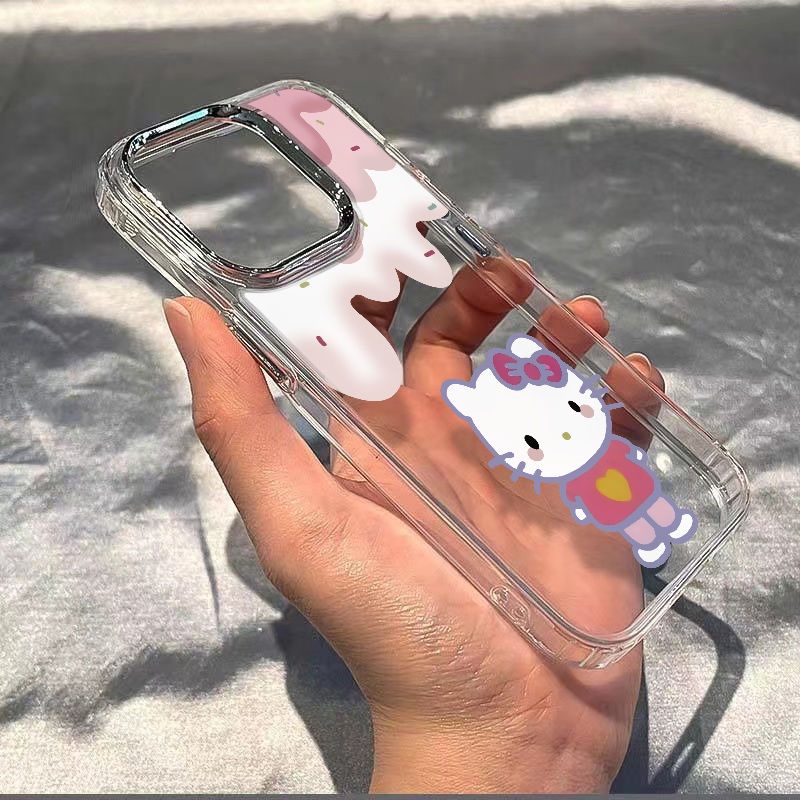 ✅Ốp Điện Thoại Mềm Chống Sốc Hình Mèo / Kem Cho Iphone 14pro 7iPhone12 8Plus max11 13KT 6TOI