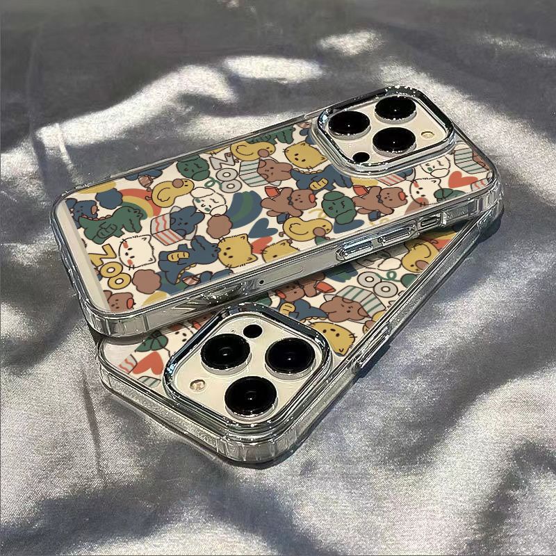 ✅Ốp Điện Thoại Dẻo Họa Tiết Động Vật Dễ Thương Chống Sốc Cho iPhone12 max14proplus Apple / 8 13117 2V5E