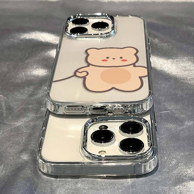 ✅Ốp Điện Thoại Dẻo Họa Tiết Chú Gấu Nhỏ Dễ Thương Chống Sốc Cho iPhone1214pro UFFZ 1113 87 plus