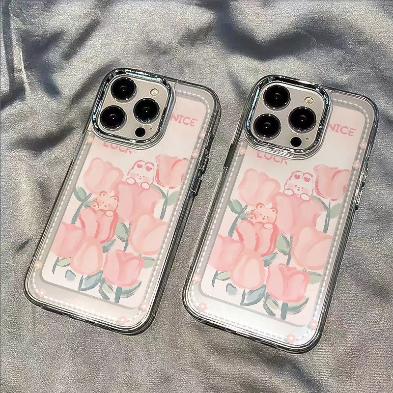 ✅Ốp Điện Thoại Mềm Chống Sốc In Hình Gấu Thỏ 13 Kiểu Đơn Giản Cho iPhone 12 / 814pro Plus 11 Max 7