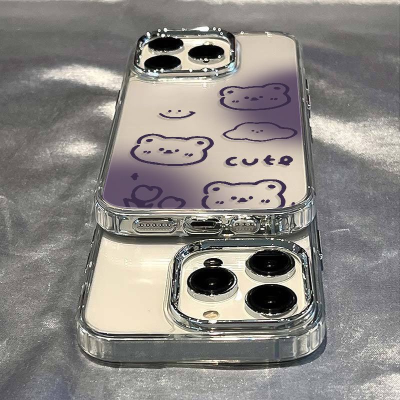 ✅Ốp Điện Thoại Mềm Chống Sốc In Hình Gấu Tulip Cho Iphone 14pro7 max 11Plus 12 / 138 Xj1