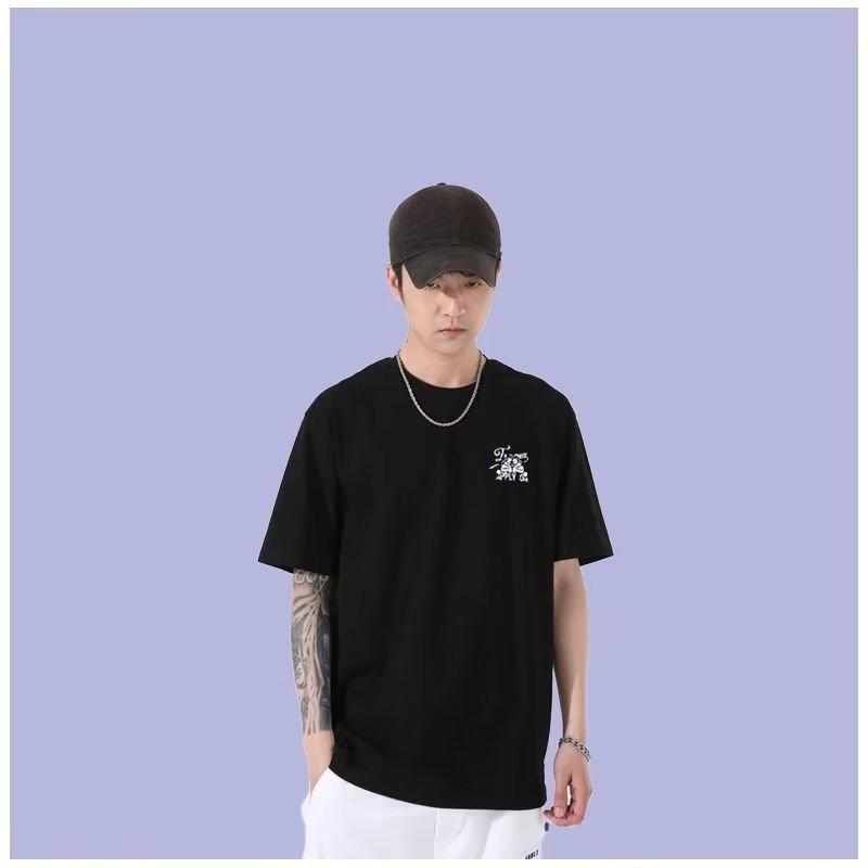 Áo Thun Cotton Tay Ngắn Cổ Tròn In Hình Anime Thời Trang Hàn Quốc Cho Nam