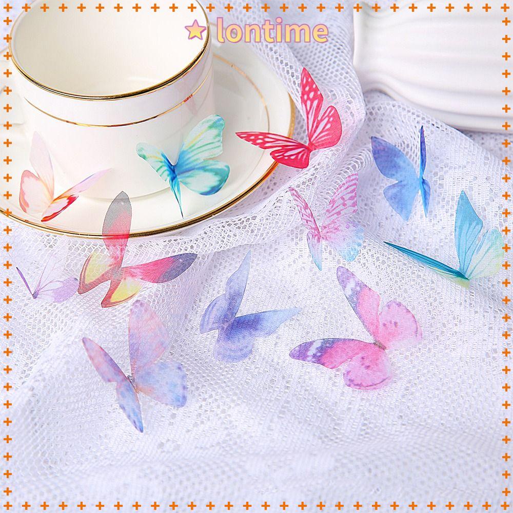 Set 50 Bươm Bướm Nhân Tạo Nhiều Màu Sắc Dùng Để Trang Trí Tiệc Cưới