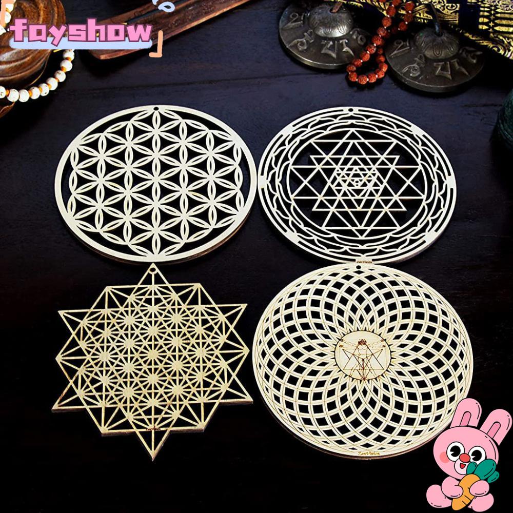 Tấm Lót Ly Bằng Gỗ Cắt Laser 8 Kiểu Độc Đáo Trang Trí Nhà Cửa