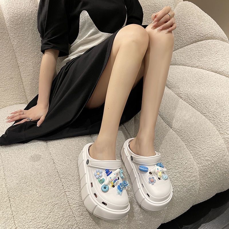 Xăng đan Đế Xuồng Tăng Chiều Cao Thời Trang Đi Biển Mùa Hè Dành Cho Bé Gái