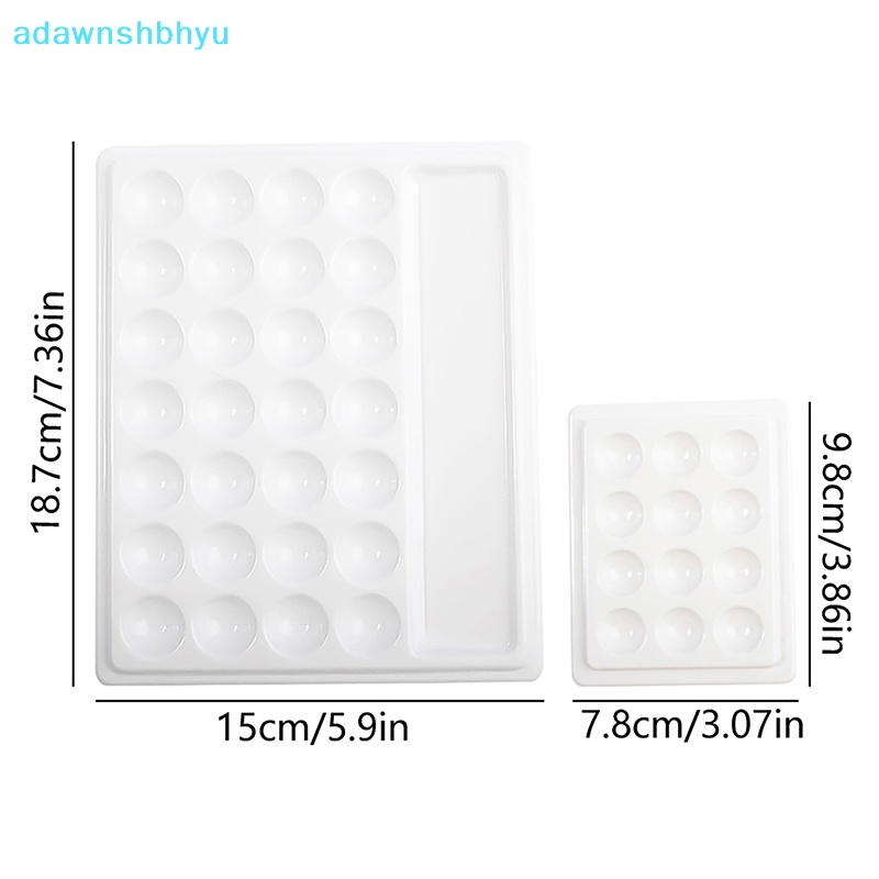 Khay Đựng Màu Nước Vẽ Móng Nghệ Thuật Bằng Gốm Sứ Kèm Nắp Nhựa