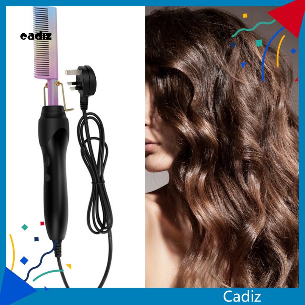 Lược Điện Chải Thẳng Tóc Đa Năng Bằng Hợp Kim Dễ Sử Dụng Cho Nữ