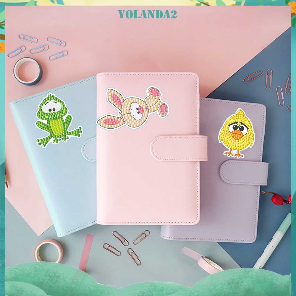 Bộ 4 Sticker Dán Tường Họa Tiết Hoạt Hình Động Vật Dễ Thương Bắt Mắt