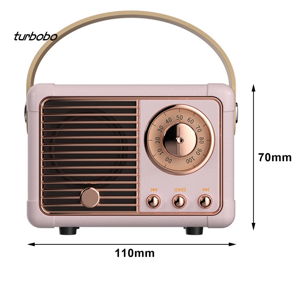 Loa Bluetooth Không Dây Âm Thanh Siêu Trầm Phong Cách Retro Và Phụ Kiện