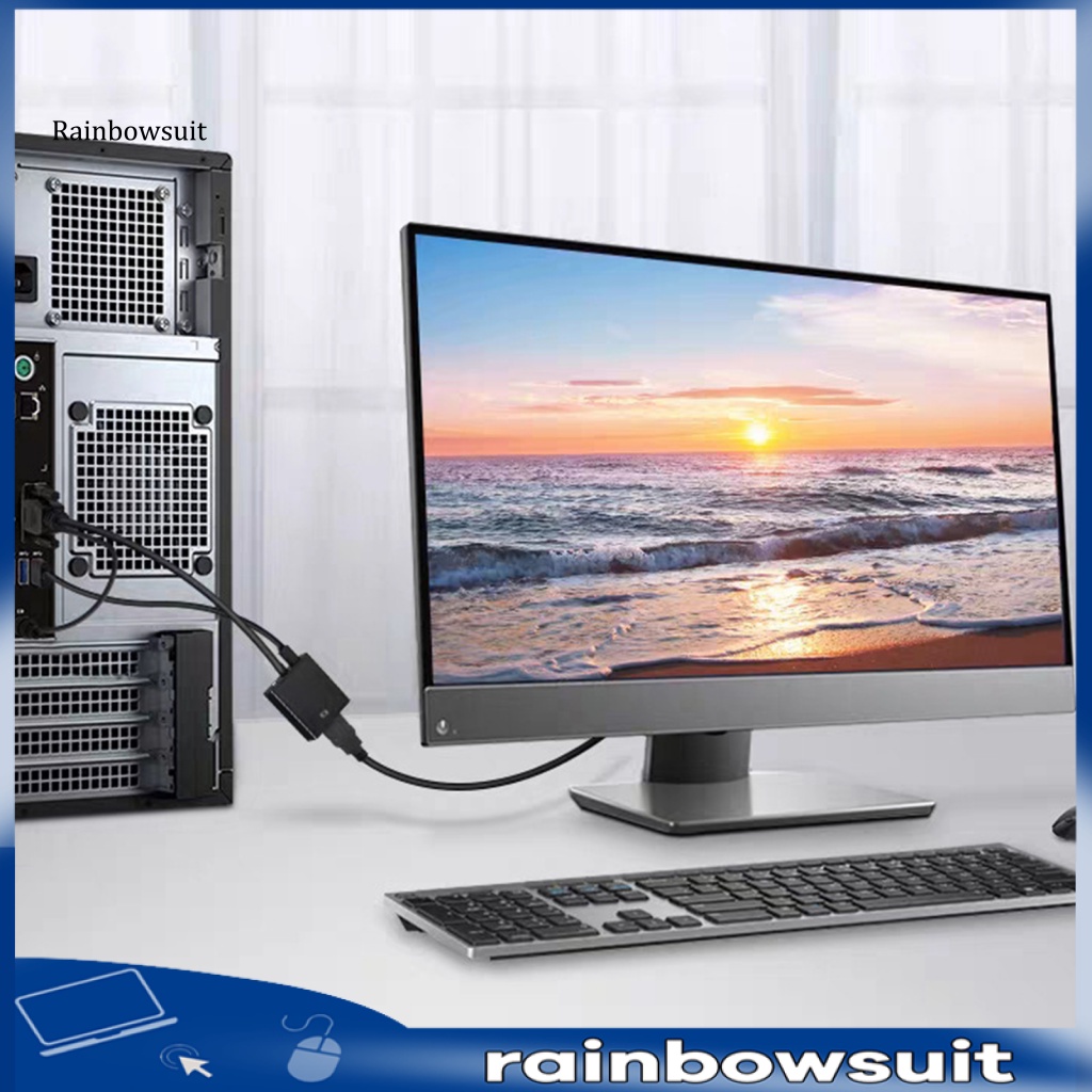 Bộ Chuyển Đổi Phích Cắm Và Play Bằng Hợp Kim Nhôm VGA Độ Kết Nối Cao Cho Máy Tính