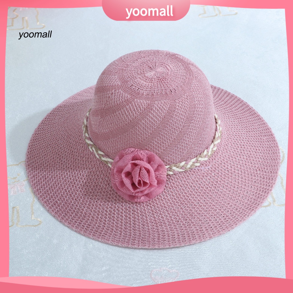 Mũ Rộng Vành Phối Lưới Màu Sắc Thời Trang Cho Nữ