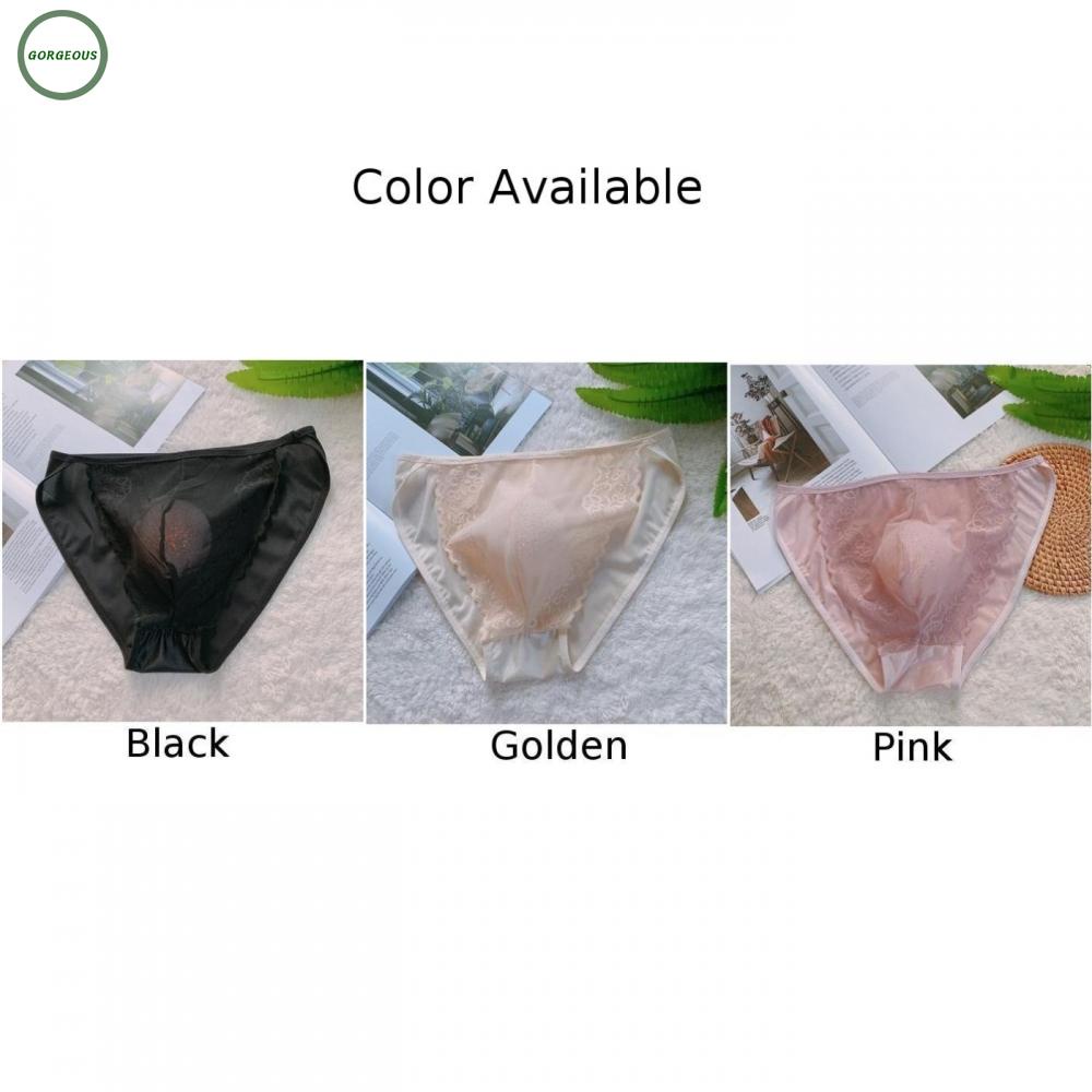 Quần Lót Nylon Co Giãn Thoải Mái Phối Ren Thời Trang Cho Nam Mặc Cả Bốn Mùa