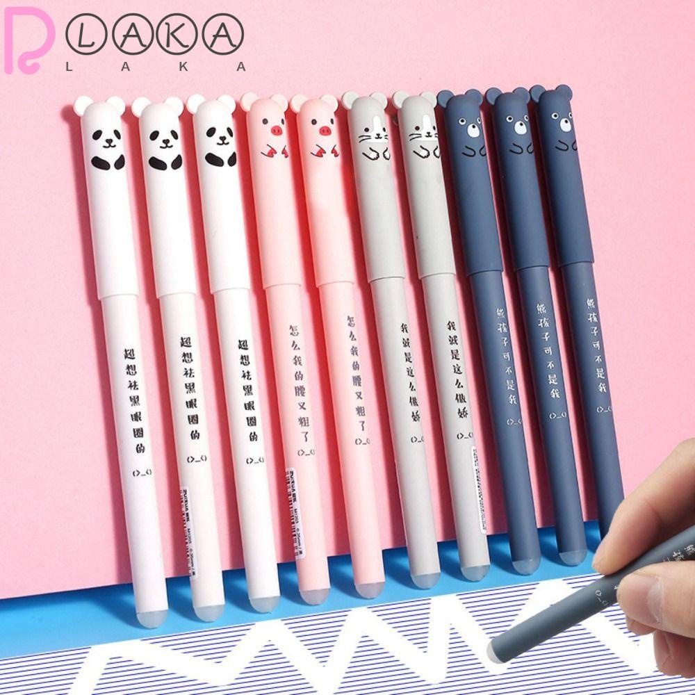 Bút Bi Mực Đen Ngòi 0.35mm Hình Động Vật Dễ Thương