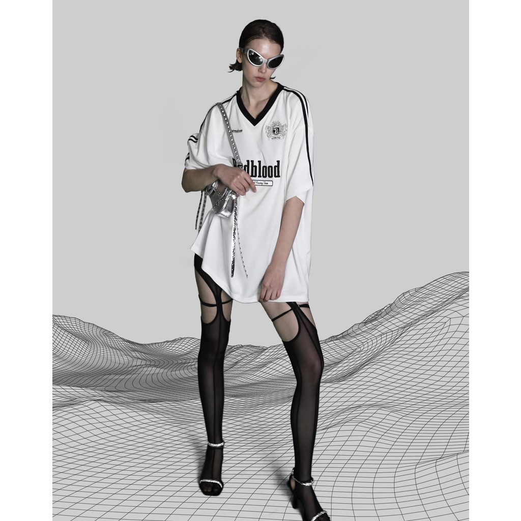 Áo Thun T-Shirt Tay Ngắn In Chữ Badblood Hàn Quốc Mùa Hè 2023