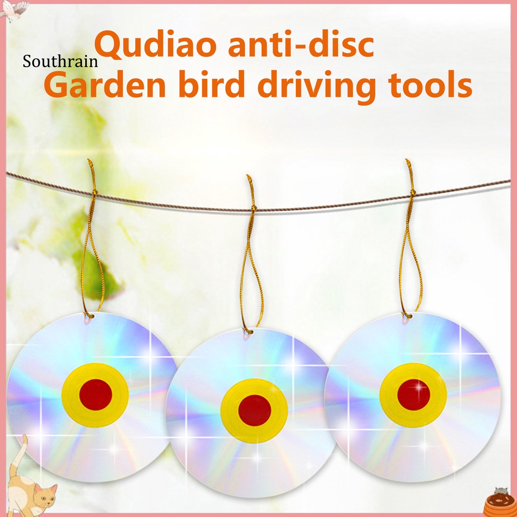 Đĩa Đuổi Chim Hình Đôi Mắt Phản Quang Chuyên Nghiệp Chống Chim Chóc Mắt Đỏ Hiệu Quả Mạnh Mẽ Cho Sân Vườn