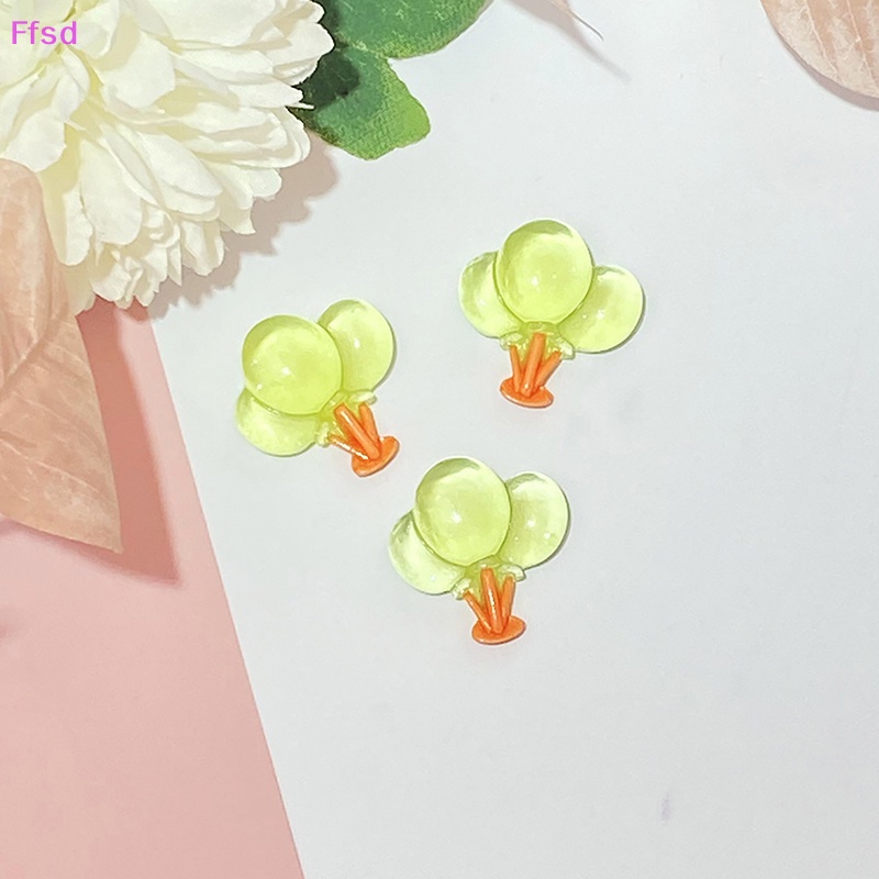 {Ffsd} Bộ 5 Miếng Dán Trang Trí Điện Thoại Hình Khinh Khí Cầu Kem Dạ Quang Dễ Thương