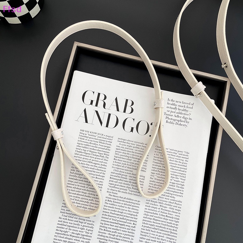 {Ffsd} Dây Đeo Túi Xách Bằng Da Màu Trắng Thời Trang Bền Bỉ Có Thể Điều Chỉnh Mở Rộng Sáng Tạo * Hàng Bán Chạy