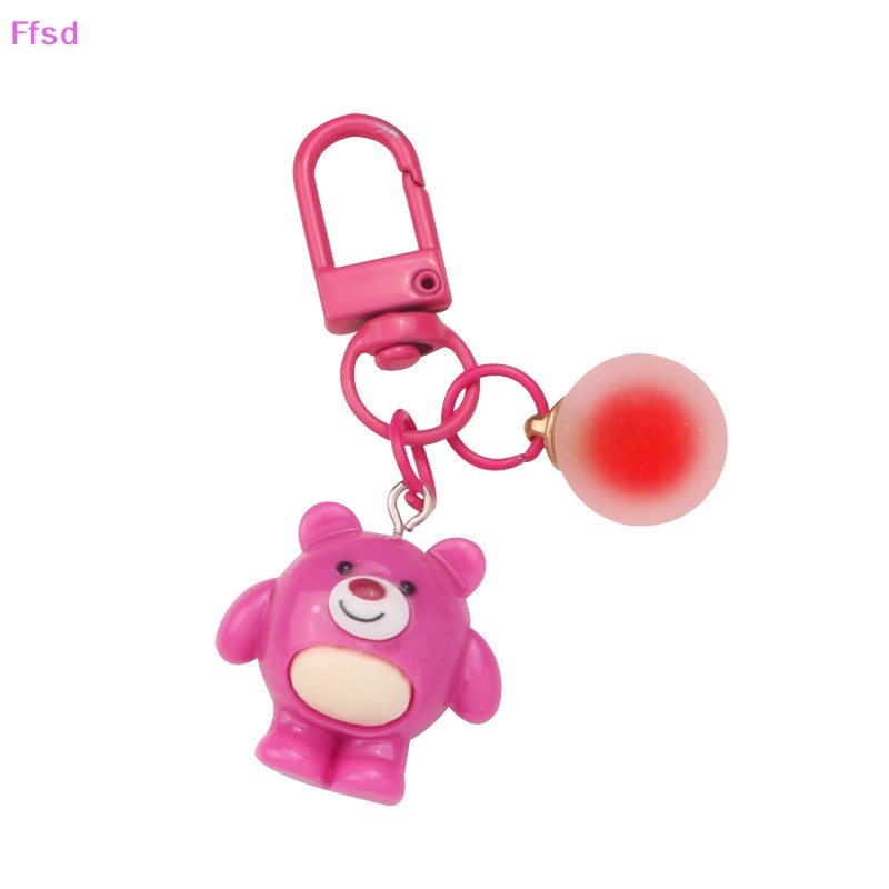 Móc Khóa Quả Cầu Nhựa Resin 3D Hình Búp Bê Hoạt Hình Dễ Thương