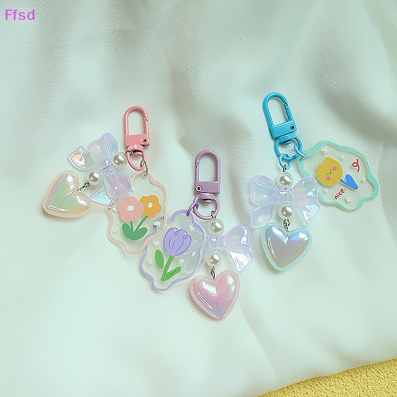 {Ffsd} Mặt Trang Sức Treo Trang Sức Tai Nghe Trong Suốt Hình Hoa Tulip Cho Nữ * Hàng Bán Chạy *