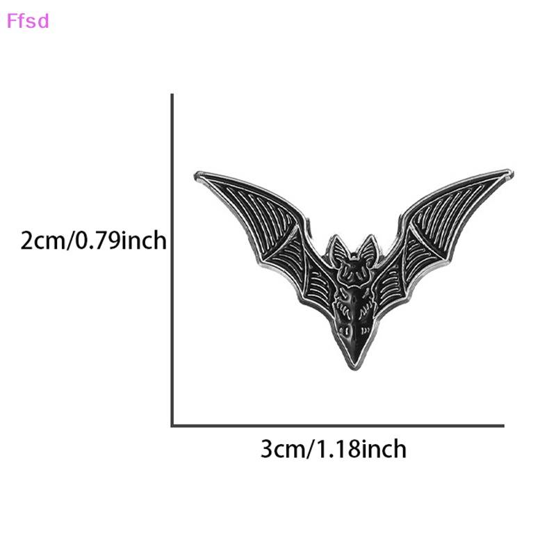 {Ffsd} Ghim Cài Áo Khoác Denim Hình Dơi Tráng Men Phong Cách Gothic Punk Sáng Tạo Làm Quà Tặng Trang Trí Medal * Bán Chạy